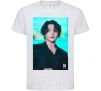 Kids T-shirt Jongkook long hair White фото