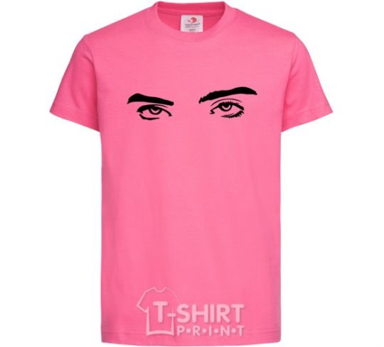 Детская футболка Billie's eyes Ярко-розовый фото
