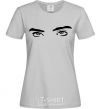 Women's T-shirt Billie's eyes grey фото