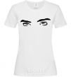 Women's T-shirt Billie's eyes White фото