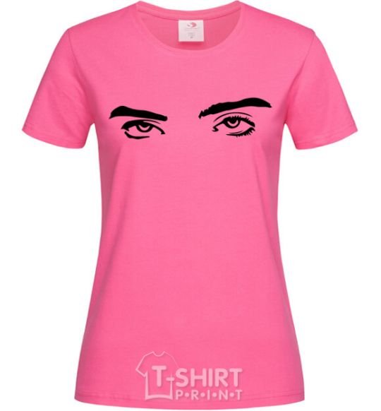 Женская футболка Billie's eyes Ярко-розовый фото
