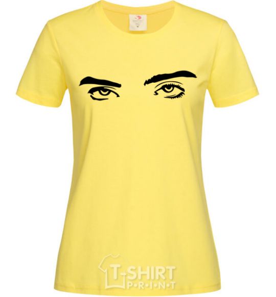 Женская футболка Billie's eyes Лимонный фото