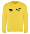 Sweatshirt Billie's eyes yellow фото