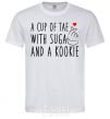 Мужская футболка A cup of Tae with Suga and a Kookie Белый фото