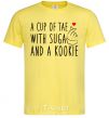 Men's T-Shirt A cup of Tae with Suga and a Kookie cornsilk фото