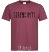 Men's T-Shirt Serendipity burgundy фото