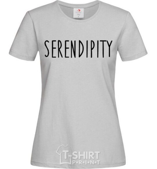 Women's T-shirt Serendipity grey фото