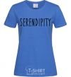 Women's T-shirt Serendipity royal-blue фото