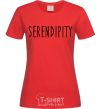 Women's T-shirt Serendipity red фото