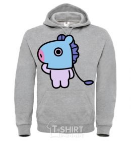 Мужская толстовка (худи) Mang Серый меланж фото