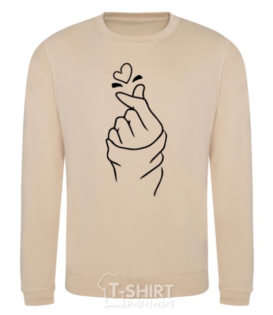 Sweatshirt Korean heart sand фото