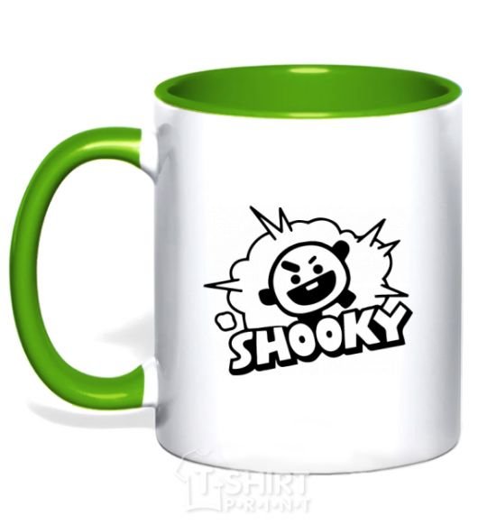 Чашка с цветной ручкой Shooky Зеленый фото