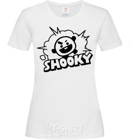 Women's T-shirt Shooky White фото