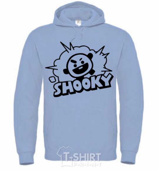 Men`s hoodie Shooky sky-blue фото