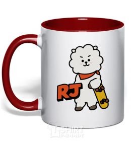 Mug with a colored handle