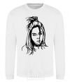 Sweatshirt Billie Eilish portrait White фото