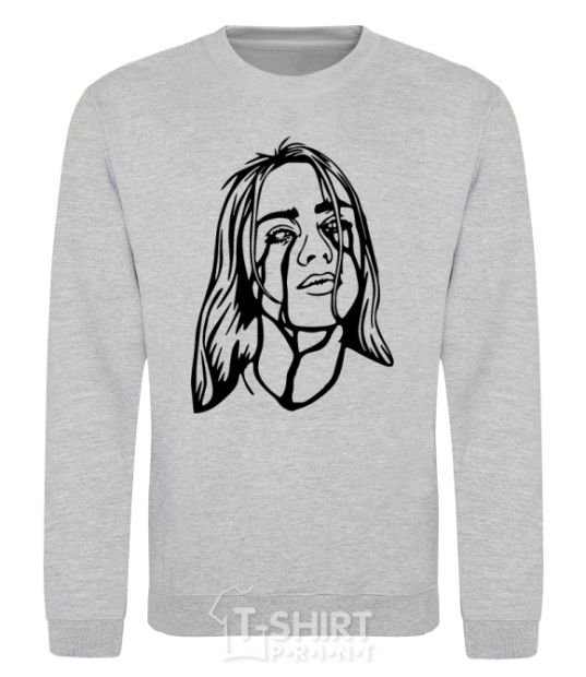 Sweatshirt Billie Eilish black sport-grey фото