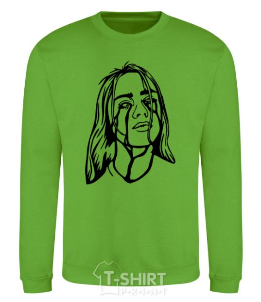 Sweatshirt Billie Eilish black orchid-green фото