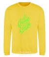 Sweatshirt Billie Eilish green yellow фото