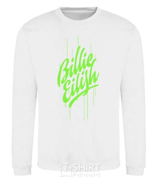 Sweatshirt Billie Eilish green White фото