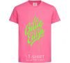 Kids T-shirt Billie Eilish green heliconia фото