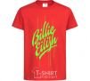 Kids T-shirt Billie Eilish green red фото