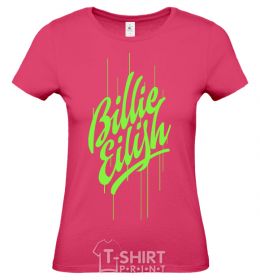 Women's T-shirt Billie Eilish green heliconia фото