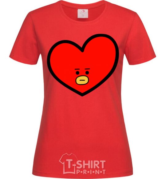 Women's T-shirt Tata red фото