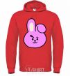 Men`s hoodie Cooky bright-red фото