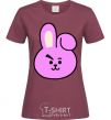 Women's T-shirt Cooky burgundy фото