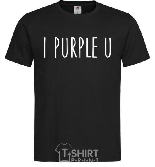 Men's T-Shirt I purple you black фото