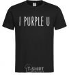 Men's T-Shirt I purple you black фото