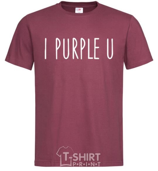 Men's T-Shirt I purple you burgundy фото