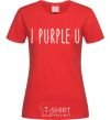 Women's T-shirt I purple you red фото