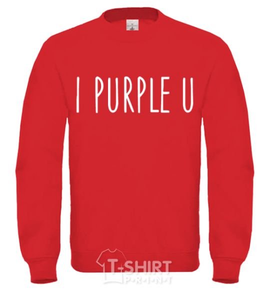 Sweatshirt I purple you yellow фото