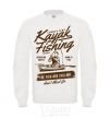 Sweatshirt Kayak Fishing White фото