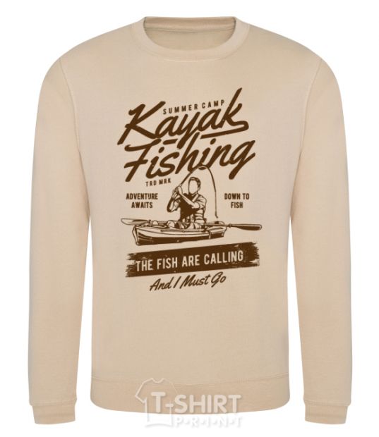 Sweatshirt Kayak Fishing sand фото