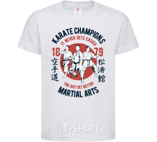 Детская футболка Karate Champions Белый фото