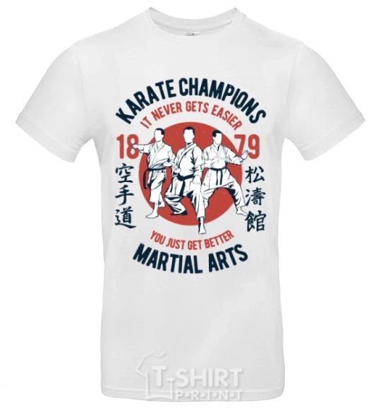 Men's T-Shirt Karate Champions White фото