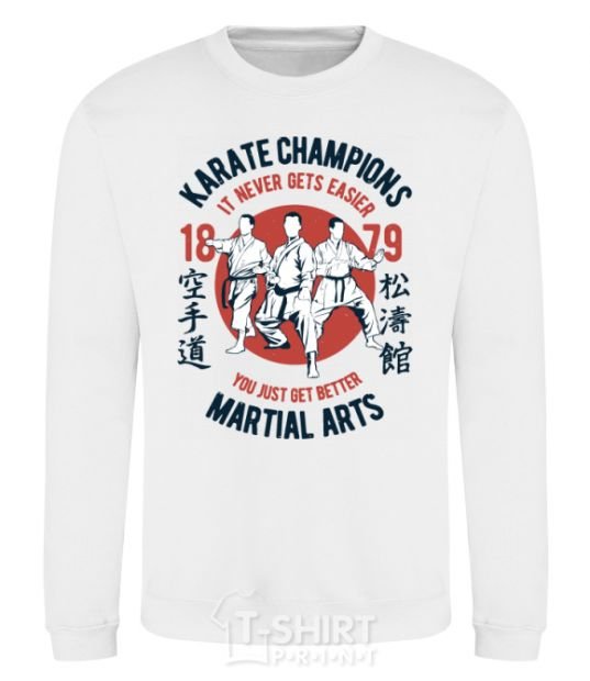 Свитшот Karate Champions Белый фото