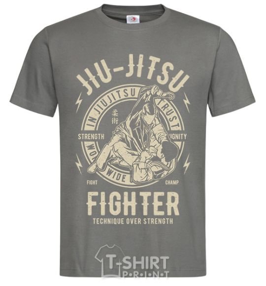 Men's T-Shirt Jiu Jitsu dark-grey фото