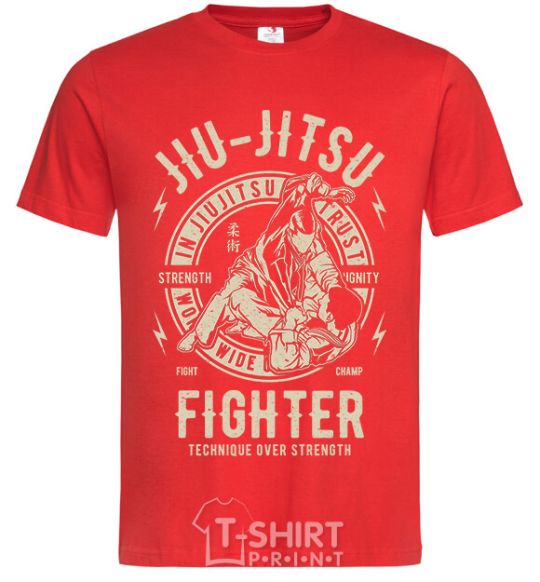 Men's T-Shirt Jiu Jitsu red фото