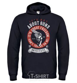 Men`s hoodie It's About Freedom black фото