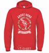 Men`s hoodie It's About Freedom bright-red фото