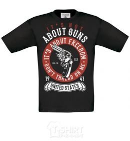 Kids T-shirt It's About Freedom black фото