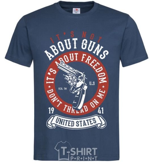 Men's T-Shirt It's About Freedom navy-blue фото