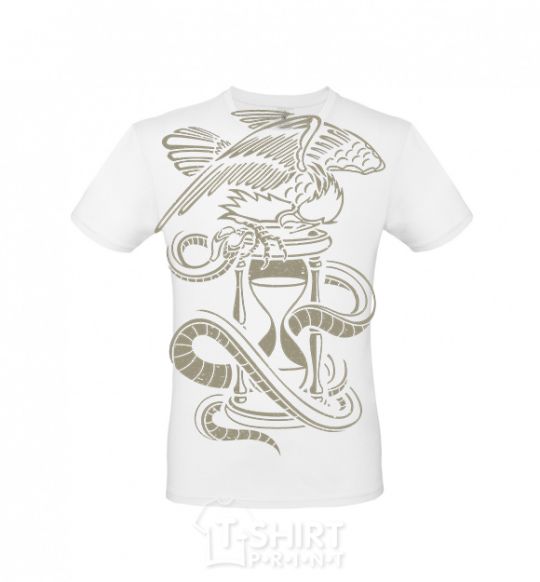 Men's T-Shirt Hourglass White фото