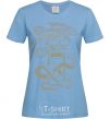 Women's T-shirt Hourglass sky-blue фото