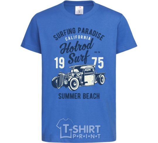 Kids T-shirt Hotrod Surf royal-blue фото