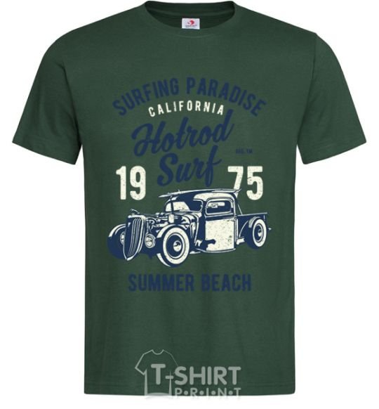 Men's T-Shirt Hotrod Surf bottle-green фото